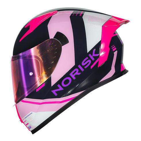Capacete Norisk Flow Run Azul e Rosa 1